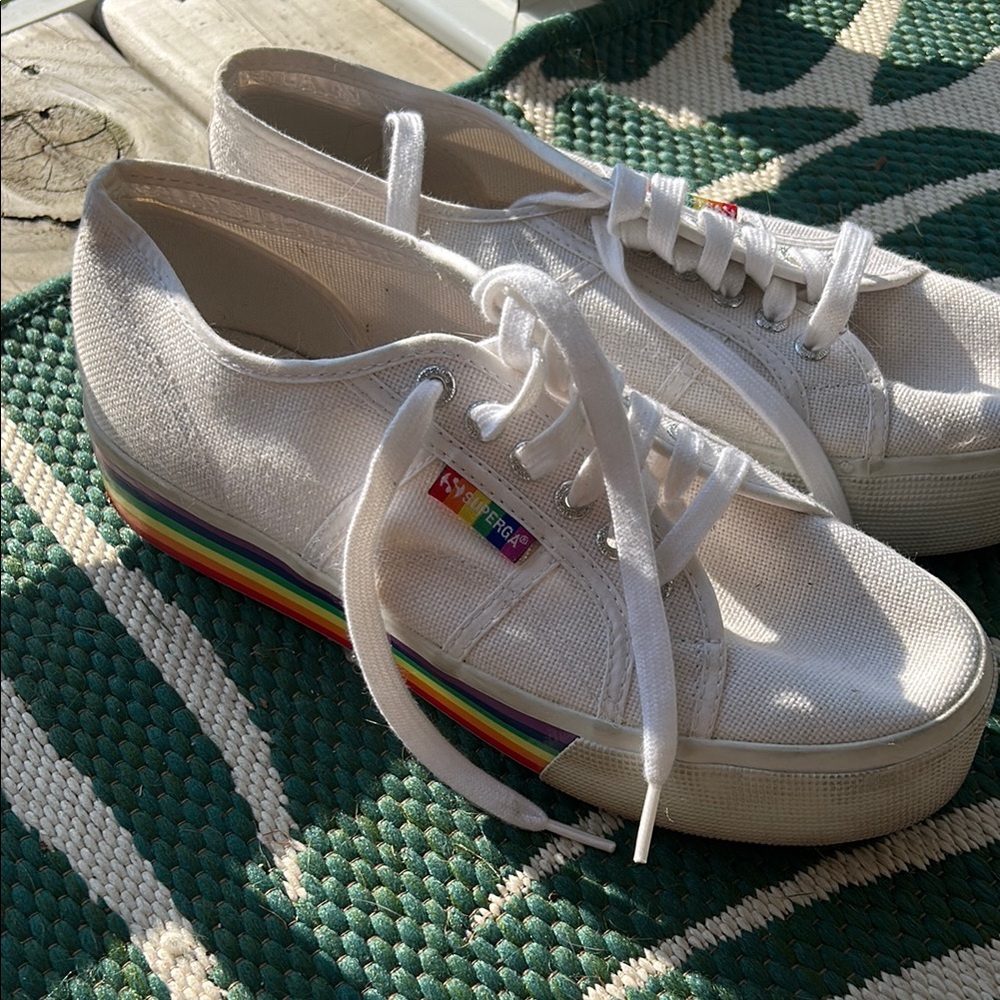 Superga pride platform sneakers!!!